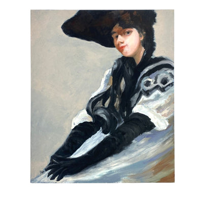 Woman in a Hat Painting