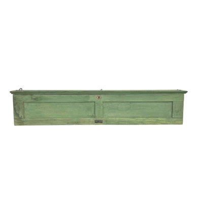 Green Wooden Map Box