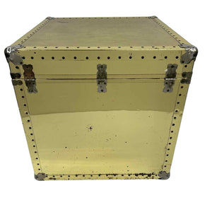 Gold Metal Cube Trunk