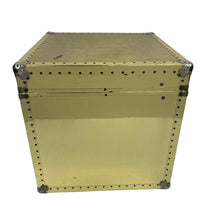 Load image into Gallery viewer, Gold Metal Cube Trunk