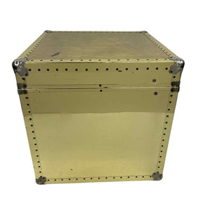 Gold Metal Cube Trunk