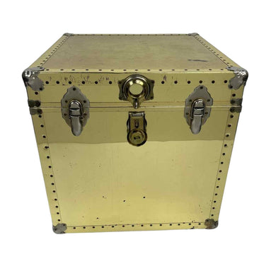 Gold Metal Cube Trunk