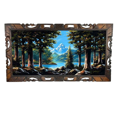 Black Velvet Landscape Painting