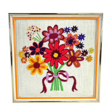 Flower Power Embroidery Art
