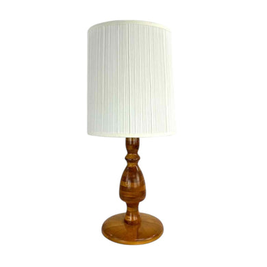 Turned Wooden Lamp