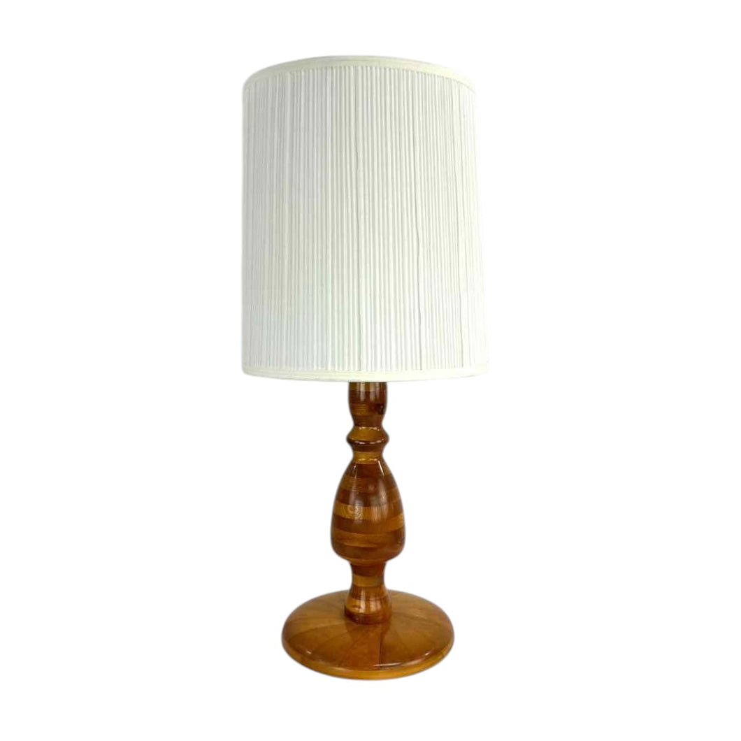 Turned Wooden Lamp