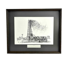Load image into Gallery viewer, Spindletop Oil Rig Print