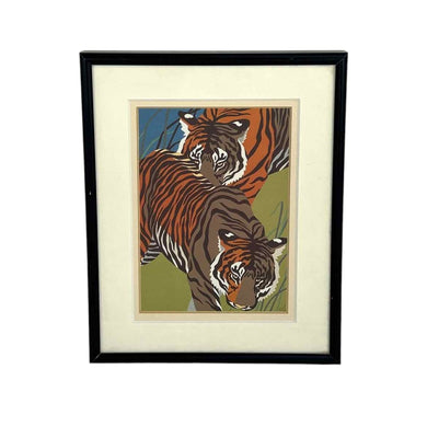 Walking Tigers Print