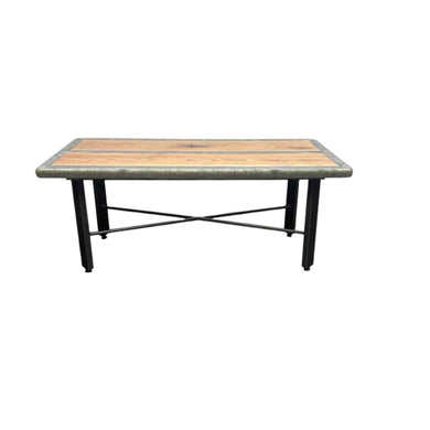 Oak, Epoxy & Steel Coffee Table