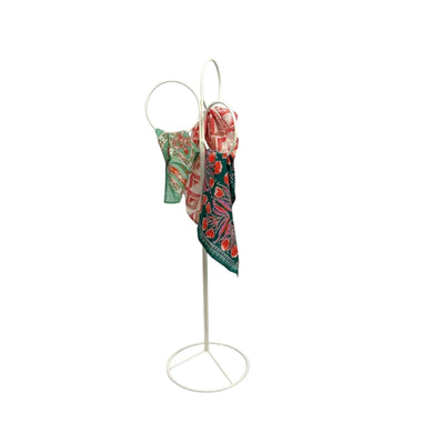 White Metal Towel Rack