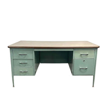 Load image into Gallery viewer, Blue Metal Desk