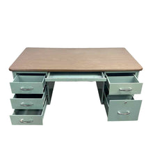 Load image into Gallery viewer, Blue Metal Desk