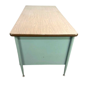 Blue Metal Desk