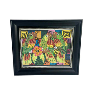 Mola Parrots Tapestry