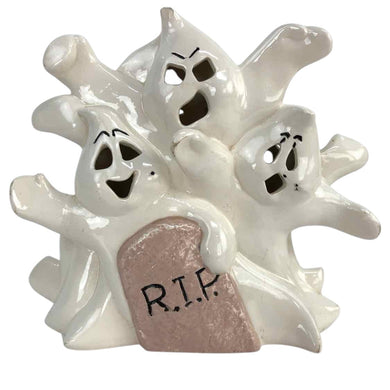 Ceramic Ghosts Halloween Decor