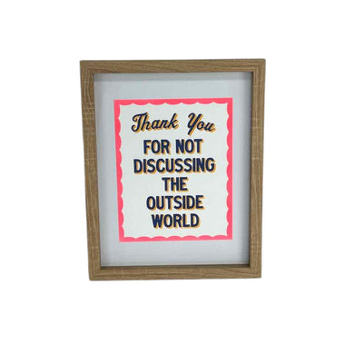The Outside World Framed Print