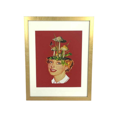 Mushroom Head Woman Print