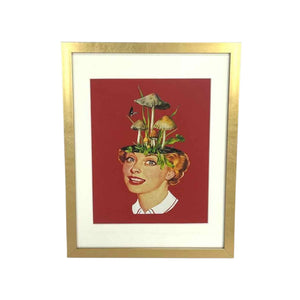 Mushroom Head Woman Print