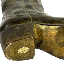 Load image into Gallery viewer, Brass Cowboy Boot Vase