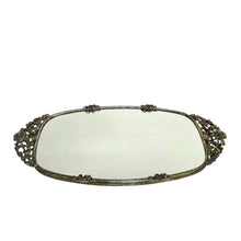 Load image into Gallery viewer, Ornate Gold Mirror Tray