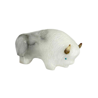 Carved Marble Bison