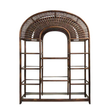 Load image into Gallery viewer, Arched Rattan &amp; Wicker Shelf
