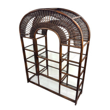 Load image into Gallery viewer, Arched Rattan &amp; Wicker Shelf