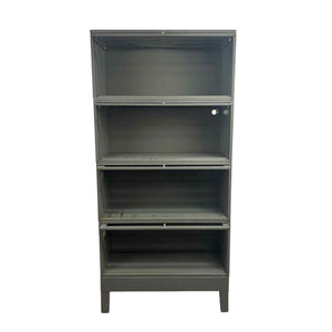 Gray Metal Barrister Bookcase