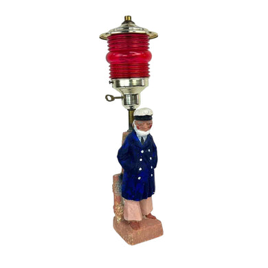 Fisherman Wooden Lamp