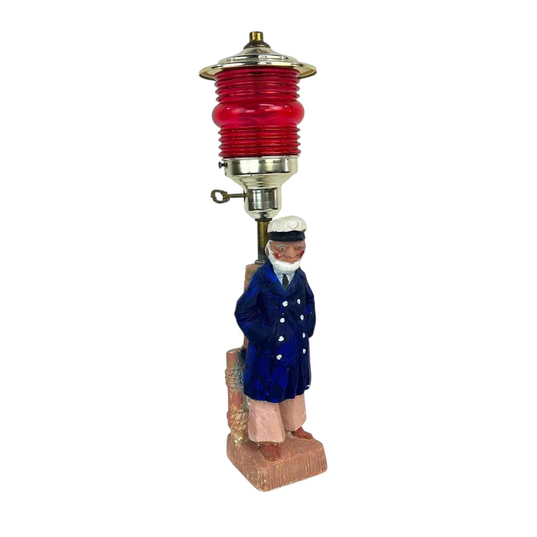 Fisherman Wooden Lamp
