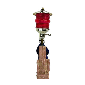 Fisherman Wooden Lamp