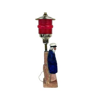 Fisherman Wooden Lamp