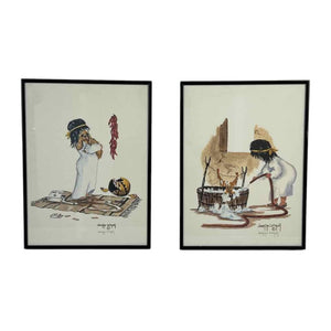Puppy & Child Watercolor Prints