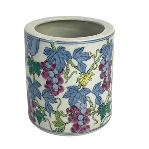 Grape Leaf Utensil Holder Vase