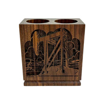 Load image into Gallery viewer, Walnut Pumpjack Pencil Holder