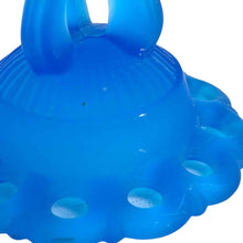 Load image into Gallery viewer, Blue Satin Glass Compote