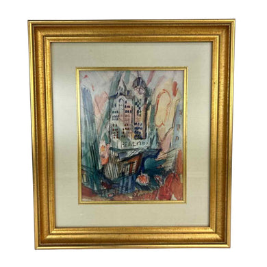 Modern Abstract Building Print