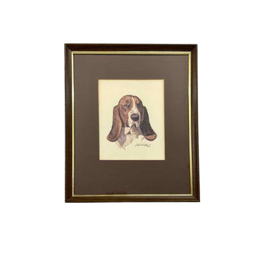 Basset Hound Dog Print