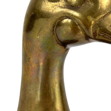 Load image into Gallery viewer, Brass Duck Head Bookend