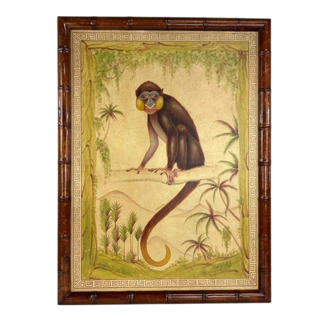 Bamboo Monkey Art Print