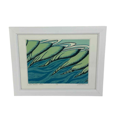 Water Waves Block Print