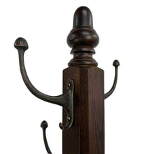 Load image into Gallery viewer, Wood &amp; Metal Coat Rack