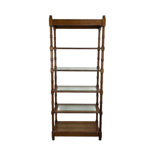 Faux Bamboo Etagere Shelf