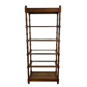 Faux Bamboo Etagere Shelf