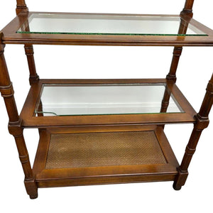 Faux Bamboo Etagere Shelf