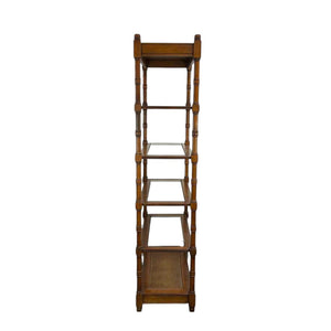 Faux Bamboo Etagere Shelf