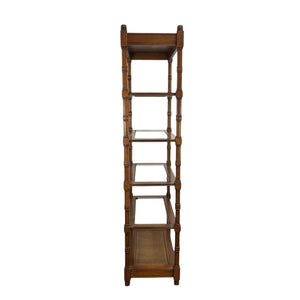 Faux Bamboo Etagere Shelf