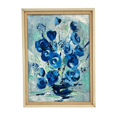 Textured Floral Still Life Painting