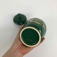 Load image into Gallery viewer, Green Pottery Apothecary Canister