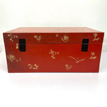 Load image into Gallery viewer, Red Chinoiserie Trunk